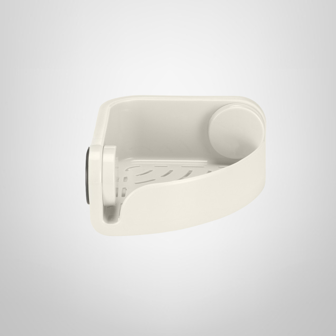 Esquinero de Plastico c/Ventosa 3M Blanco 17x25x8cm