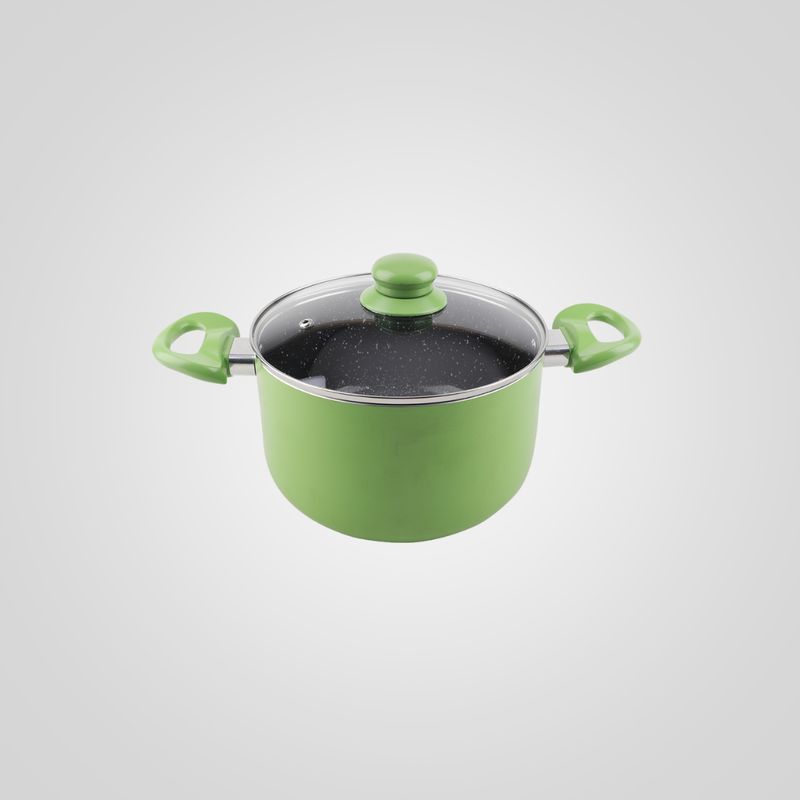 Cacerola 24 cm "verde" interior cerámico CUORI