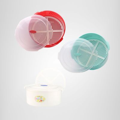 Olla para Microondas 2 Litros c/Rejilla de Plástico COVEY
