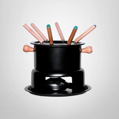 Set de Fondue 11 Piezas de Acero Inoxidable para 6 Personas