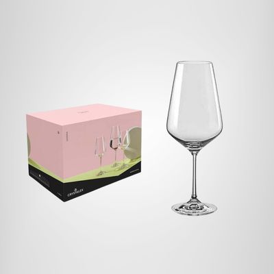 Juego x6 Copas de Cristal de 500ml "Sandra" BOHEMIA