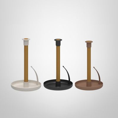 Portarollo de Cocina de Plástico con Madera "Lume" OU