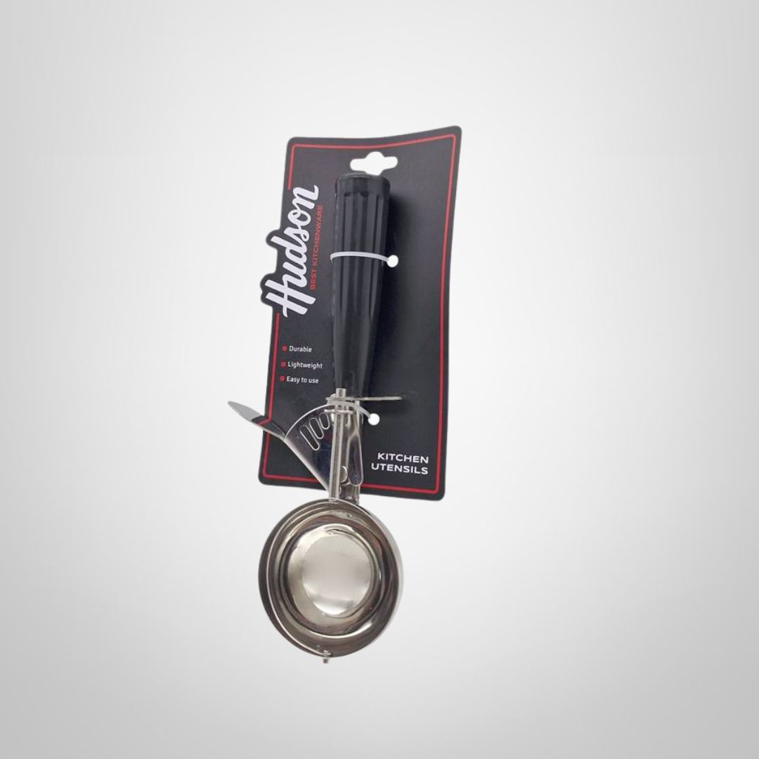 Cuchara para Helado de Acero Inoxidable c/Mango de Plástico HUDSON
