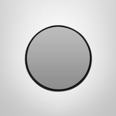 Espejo Redondo 40cm c/Marco de Plástico en 2 Colores