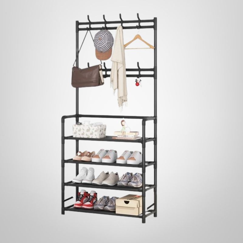 Mueble Perchero de Metal c/Zapatero 150x80x26cm