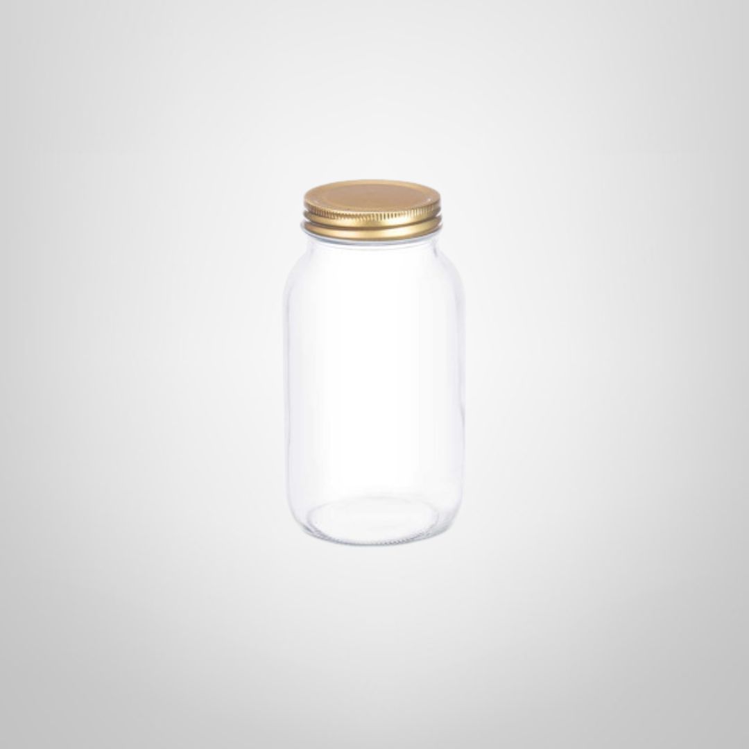 Frasco de Vidrio c/Tapa Rosca de Metal 500ml VIVALTO