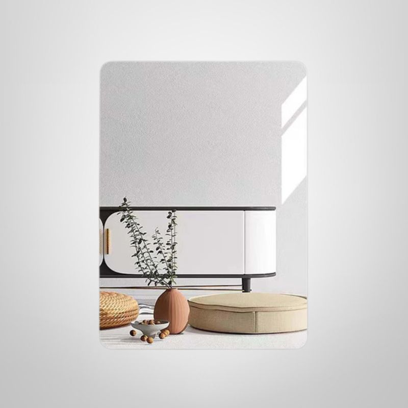 Espejo Cuadrado Flexible c/Adhesivo para Pared 40x60cm