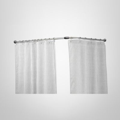 Barrote Curvo de Aluminio para Cortina de Baño