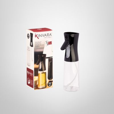 Pulverizador de Aceite 200ml Negro KINVARA