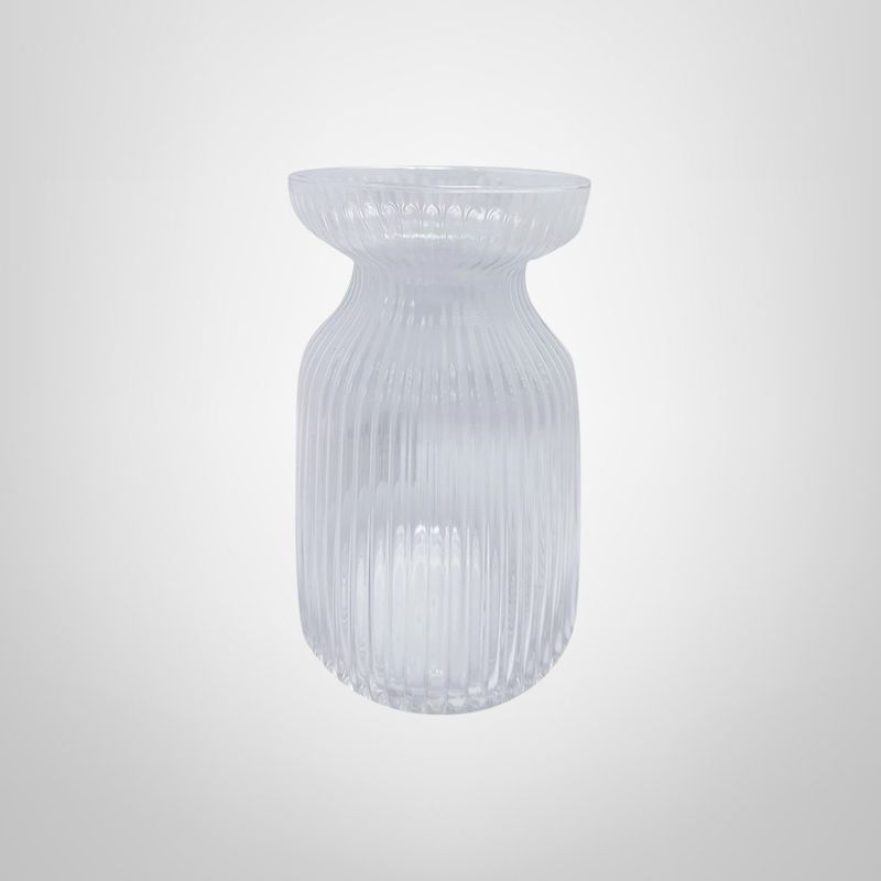 Florero de Vidrio Labrado 9x15cm