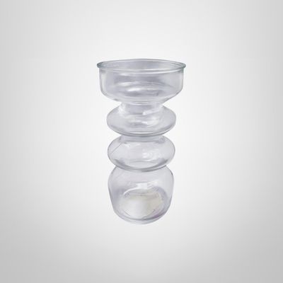 Florero de Vidrio Spiral 200ml 15x6cm