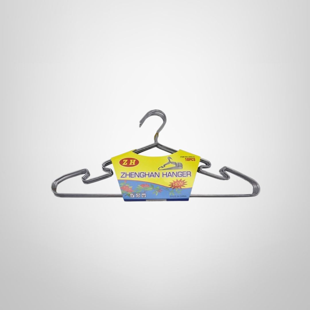 Set x10 Perchas para Ropa de Metal 40x20cm