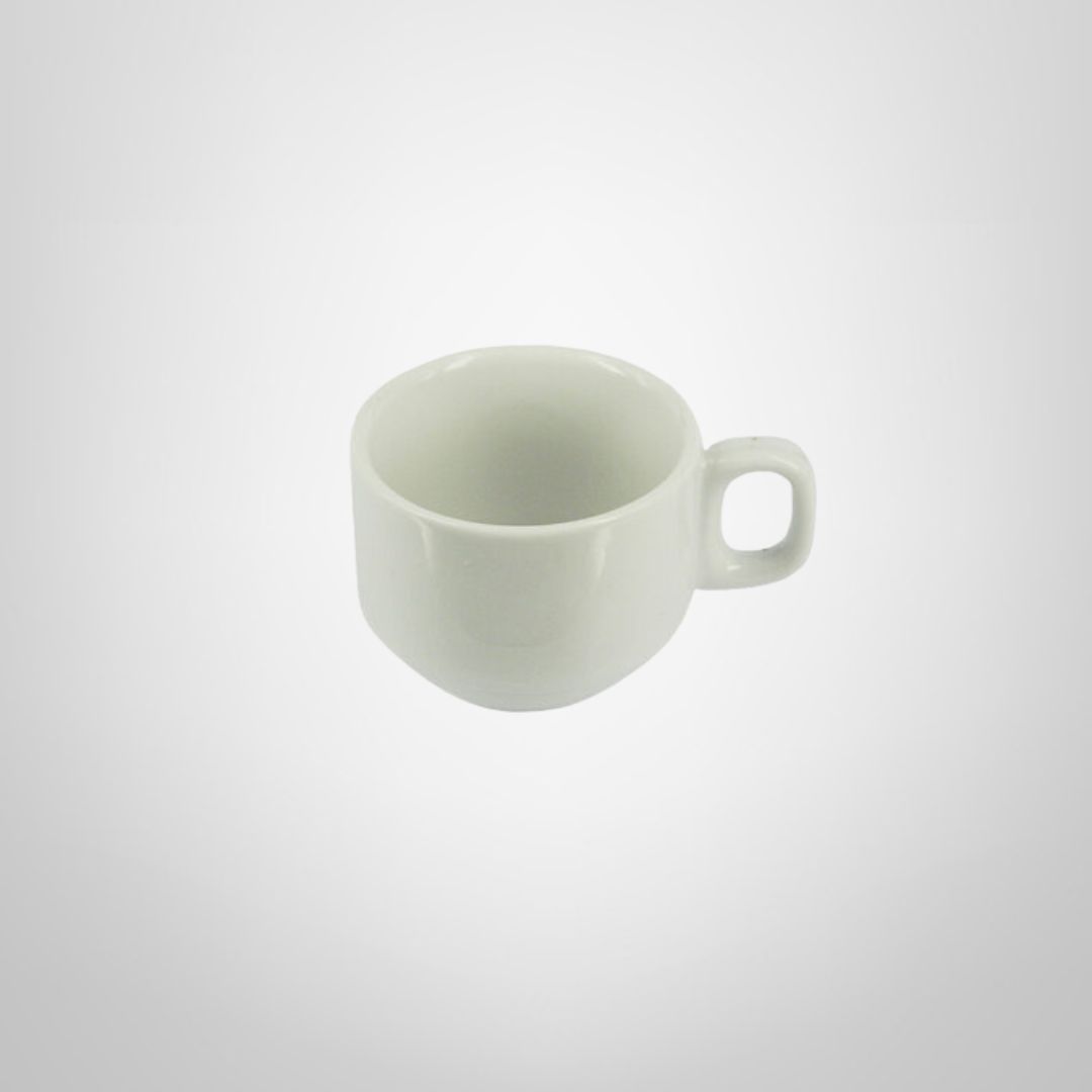 Taza de Té 220ml de Cerámica Blanca