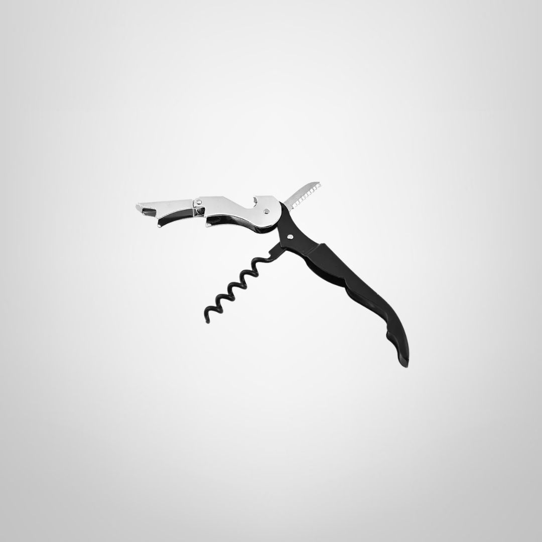 Sacacorcho 2 Tiempos de Acero Inoxidable 12cm