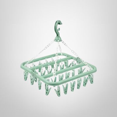 Tendedero Colgante de Plástico 32 Palillos Colores Surtidos