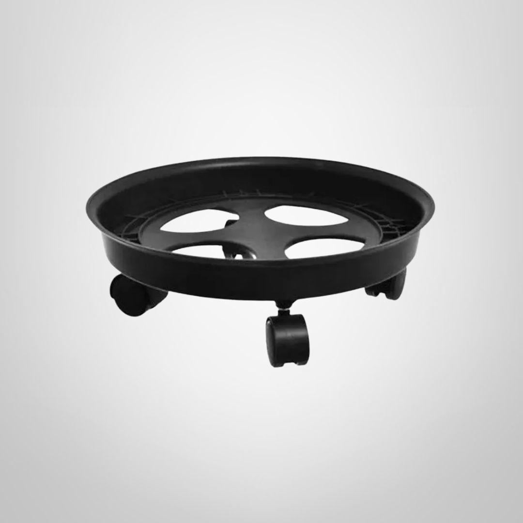 Base con Ruedas de Plástico Rígido para Garrafas/Macetas de hasta 50kg