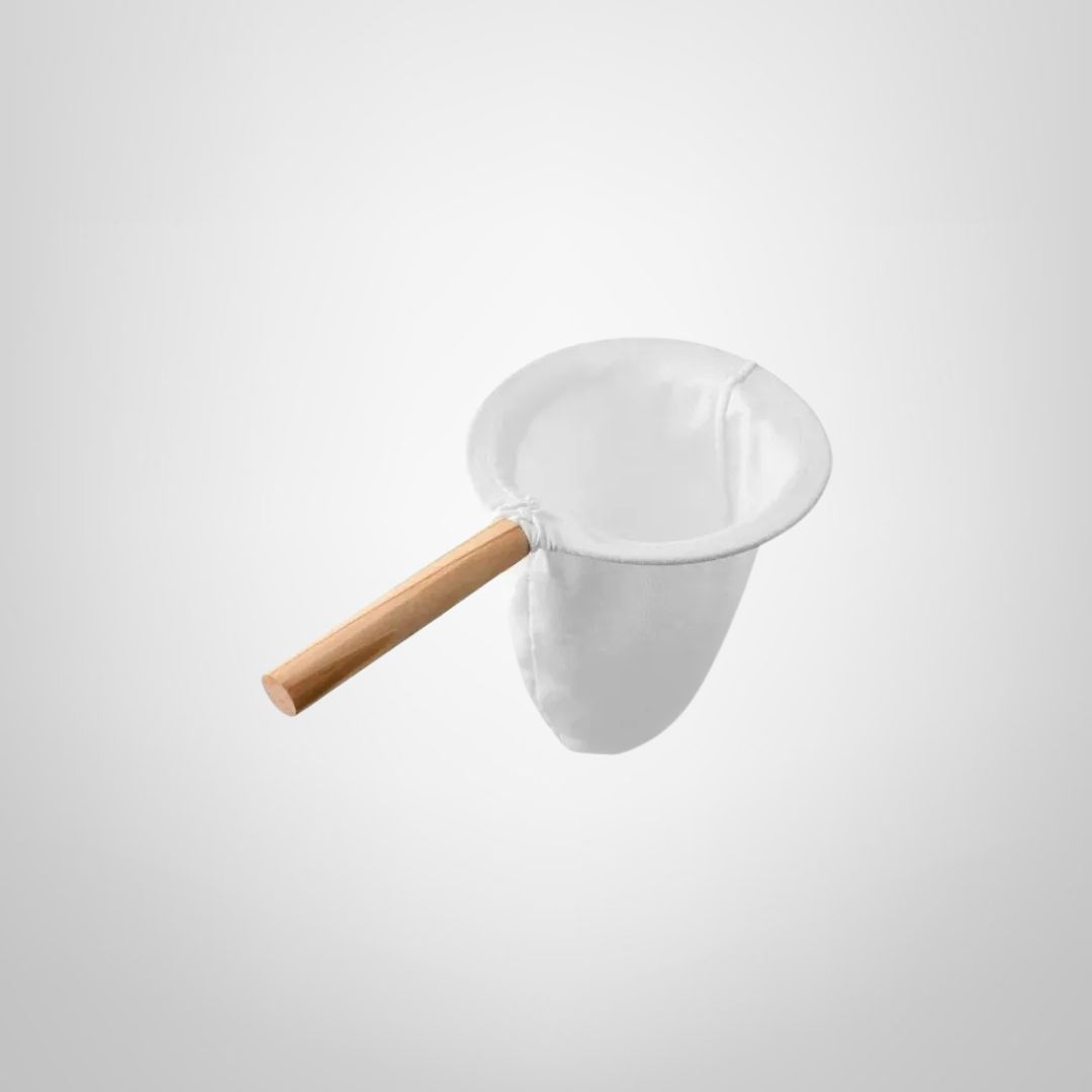 Filtro de Tela para Café con Mango de Madera 11x22cm