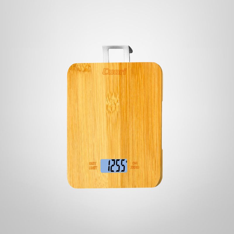 Balanza de Cocina Digital Hasta 15kg de Bambú USB CUORI