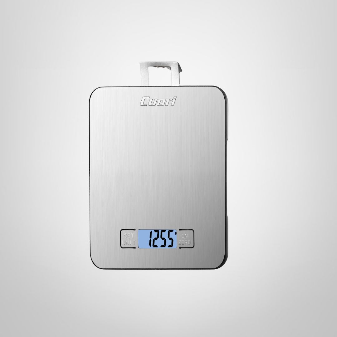 Balanza de Cocina Digital Hasta 15kg de Acero Inoxidable USB CUORI