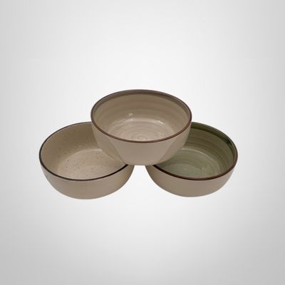 Bowl Sopero de Cerámica 14,3cm en 3 Diseños Surtidos