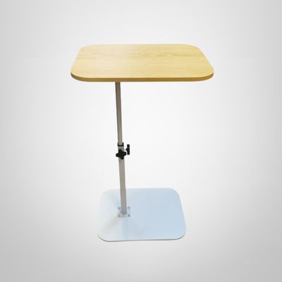 Mesa Auxiliar de Madera con Pie de Metal (Altura Regulable) 40x30x75cm