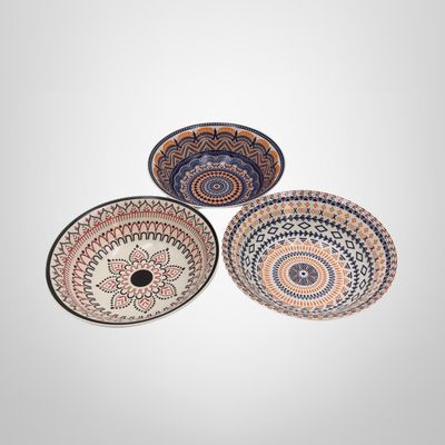Bowl de Cerámica c/Diseños Surtidos 21x6cm