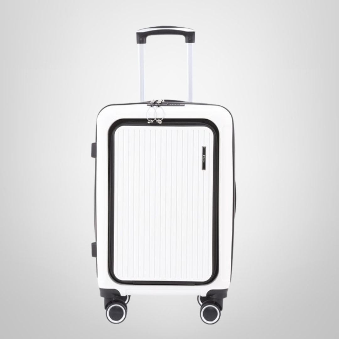 Valija Carry On Rígida Blanca 33x56x24cm