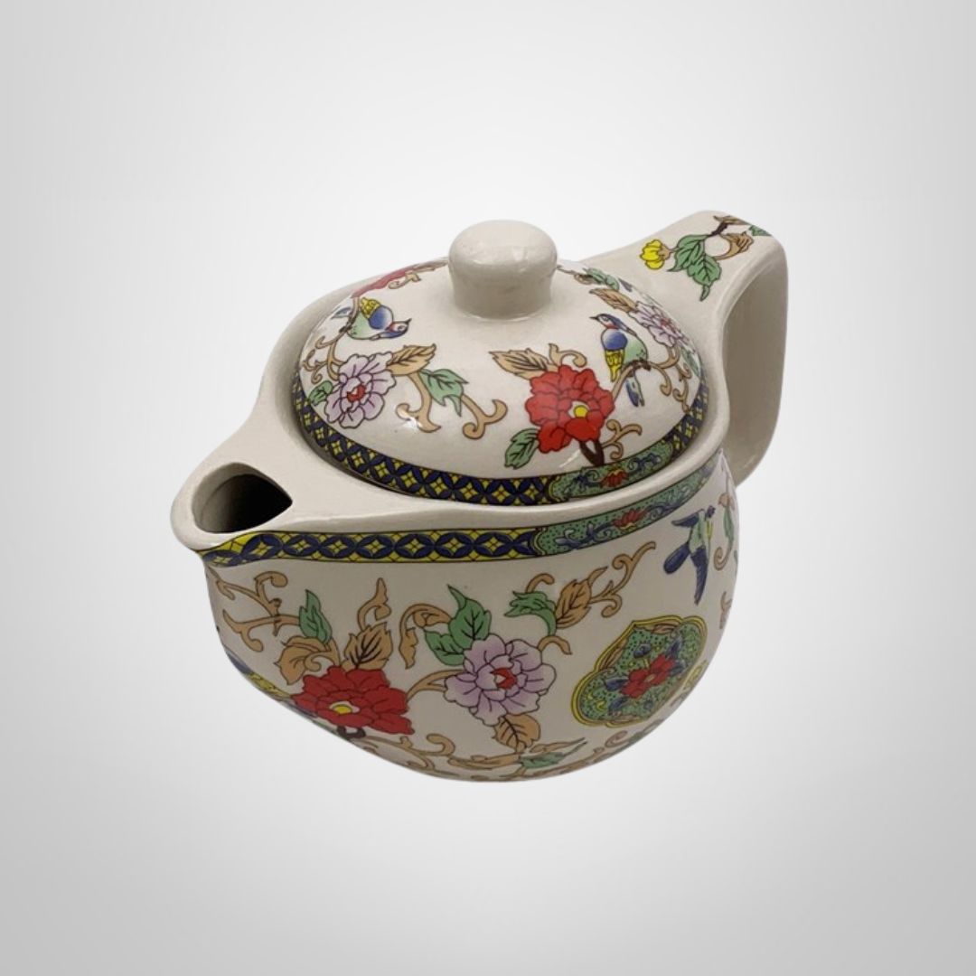 Tetera de Cerámica c/Infusor de Metal en Varios Diseños 15x10x8cm