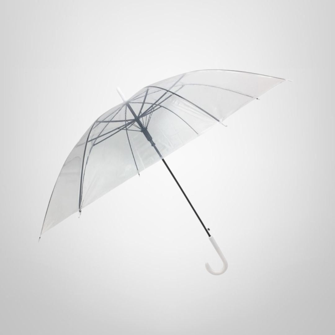Paraguas Transparente 8 Varillas Largo