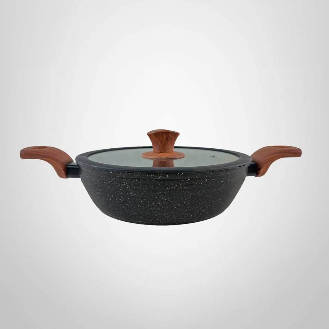 Guisera con Asas Antiadherente de 24cm "Preto" CUORI