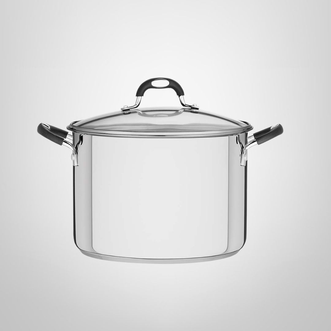 Olla Alta de Acero Inoxidable c/Asas de Silicona 28cm 11,9 Litros "Astro" TRAMONTINA