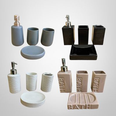 Set de Baño de Cerámica 4 Piezas
