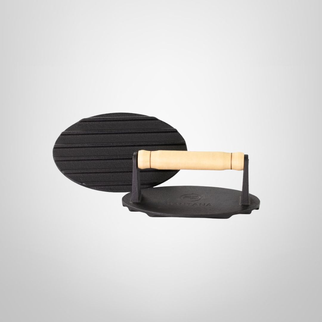 Prensa de Hierro Fundido para Hamburguesa 16,8x10,6x7,4cm