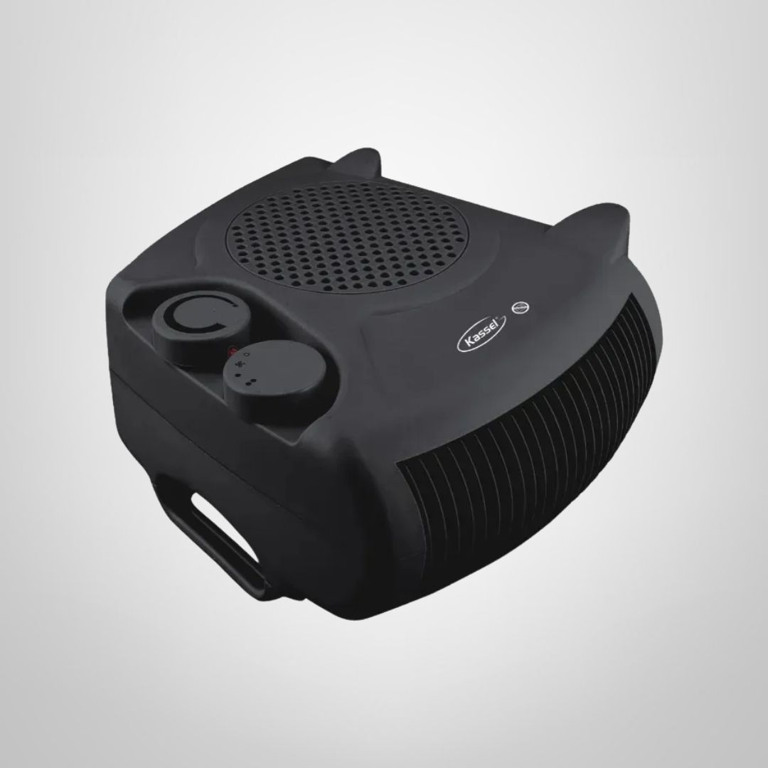 Caloventilador Vetrical/Horizontal de 2000w Negro  KASSEL