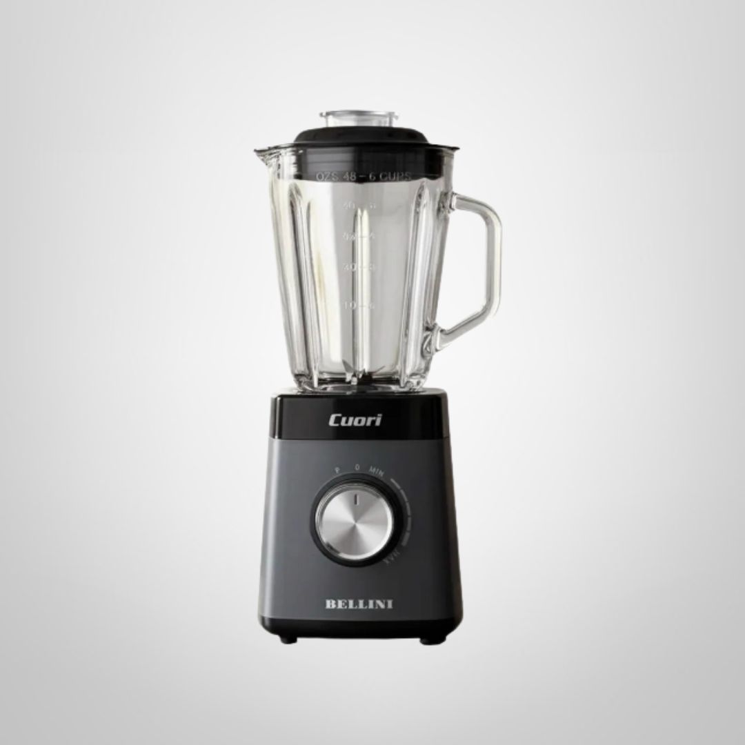 Licuadora c/Jarra de Vidrio 1,5 Litros 400W "Bellini" CUORI