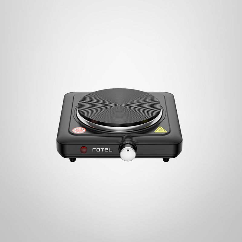 Anafe Eléctrico de 1 Hornalla Negro 1000w ROTEL
