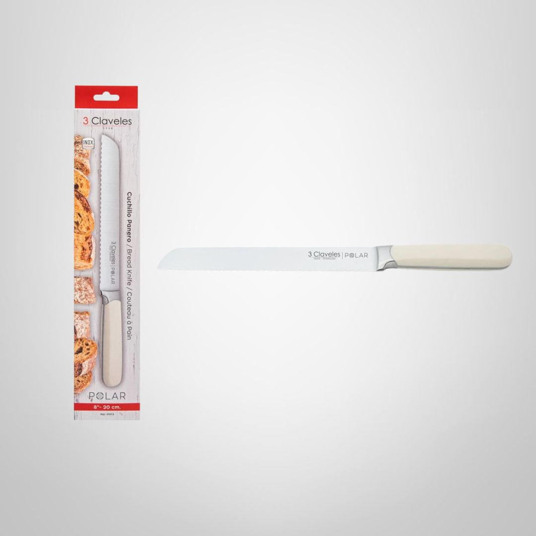 Cuchillo De Pan 8'' "Polar" 3 CLAVELES