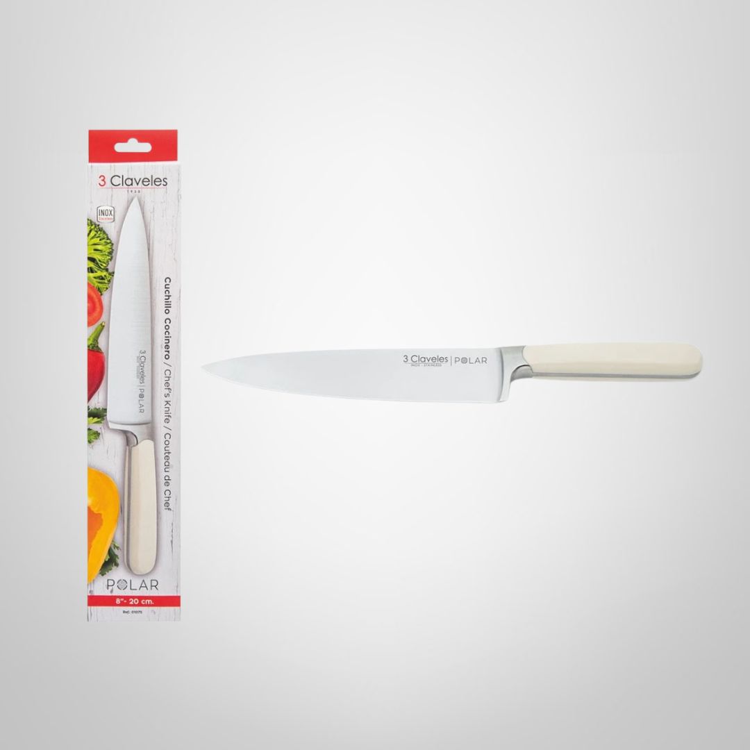 Cuchilla Cocinero 8'' "Polar" 3 CLAVELES