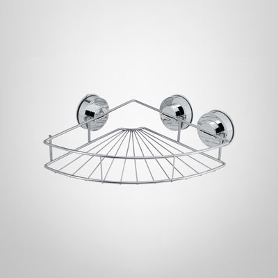 Esquinero de Acero Inoxidable c/Ventosas para Pared