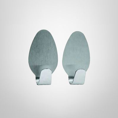 Set x2 Perchas de Acero Inoxidable Autoadhesivas