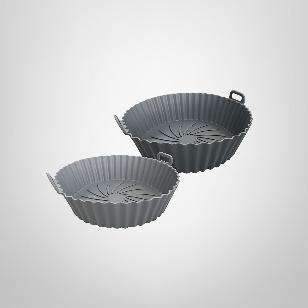 Set x2 Moldes de Silicona para Freidora sin Aceite 22x6cm HUDSON
