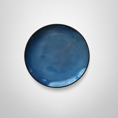 Plato de Cerámica de Postre 20cm Azul