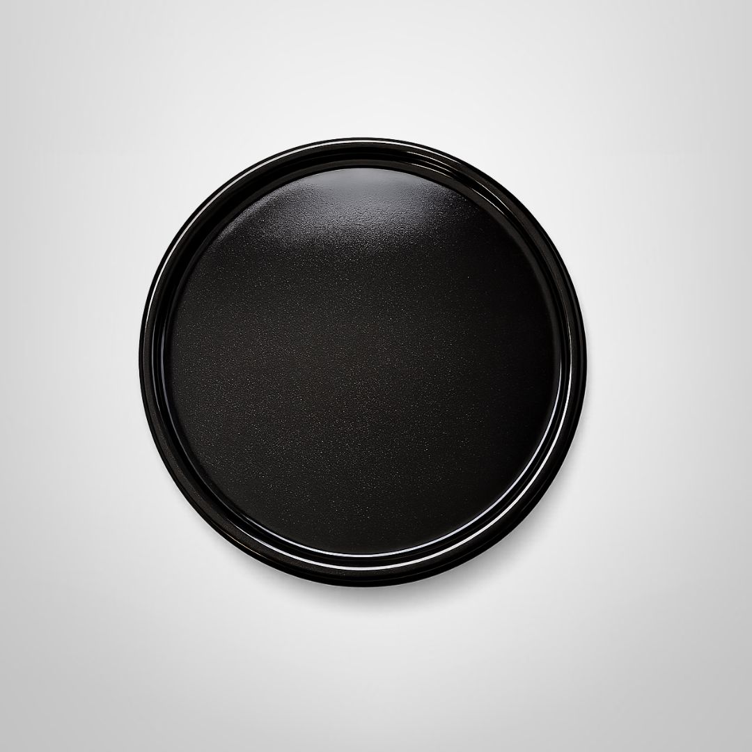 Plato de Cerámica de Postre 21,5cm Negro