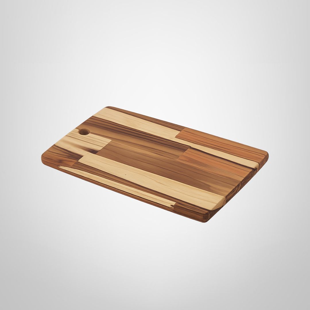 Tabla de Madera Teca Rectangular 34x23,3x1,8cm Kitchen TRAMONTINA