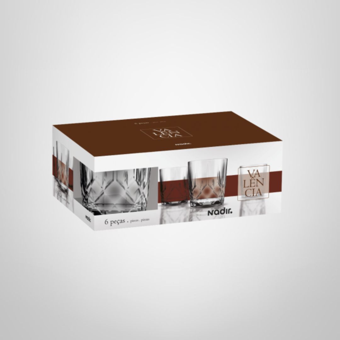 Juego de Vasos Rocks x6 350ml "Valencia" NADIR