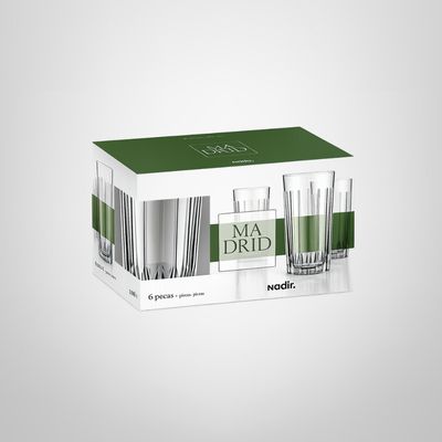 Juego de Vasos x6 395ml "Madrid" NADIR