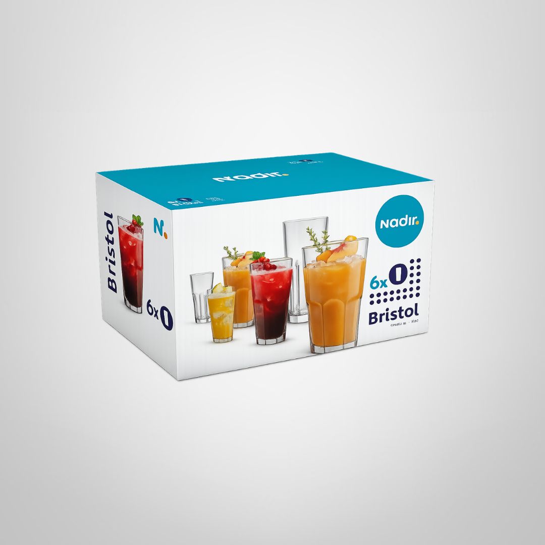 Juego de Vasos x6 340ml "Bristol" NADIR