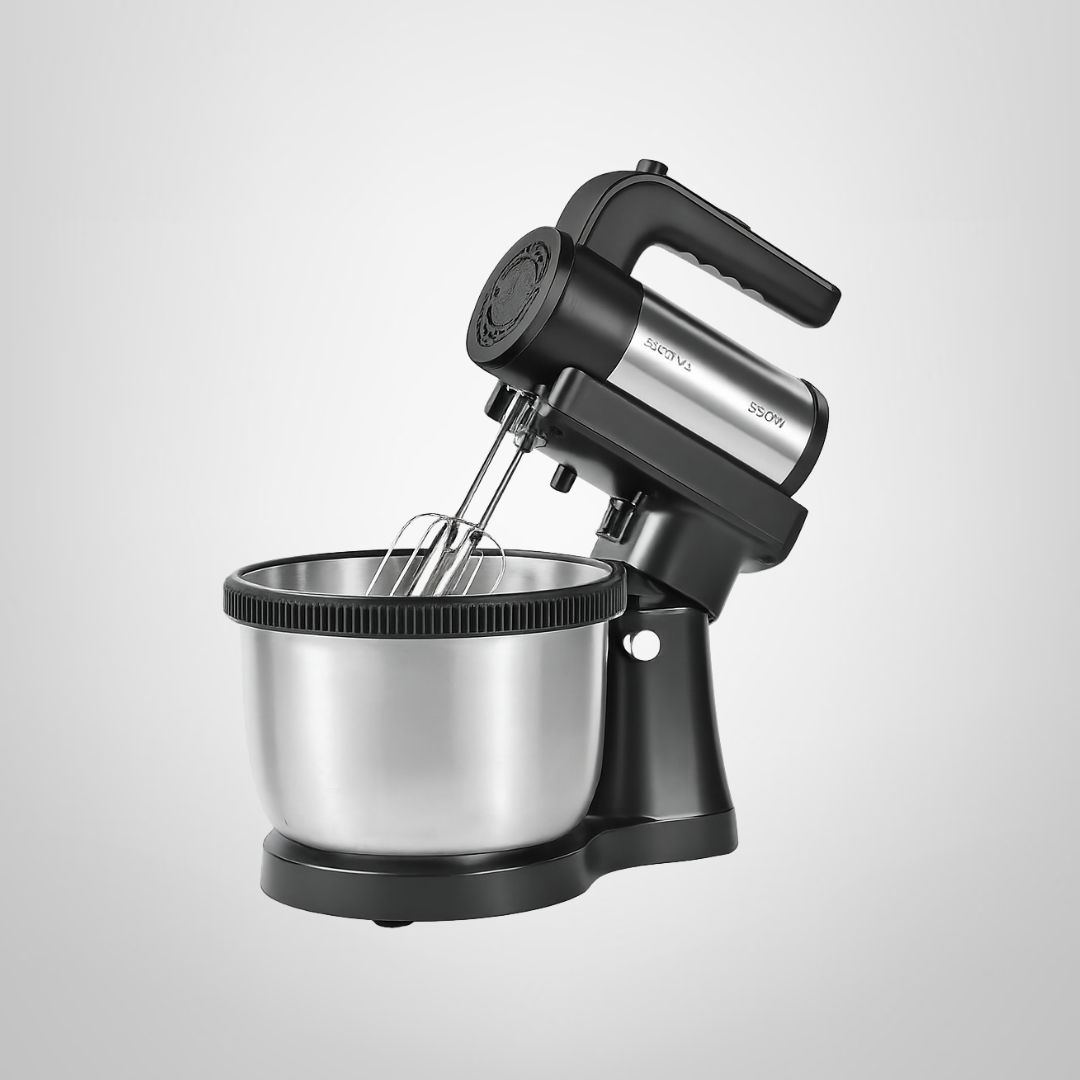 Batidora con Bowl Giratorio de Acero Inoxidable 500w  XION