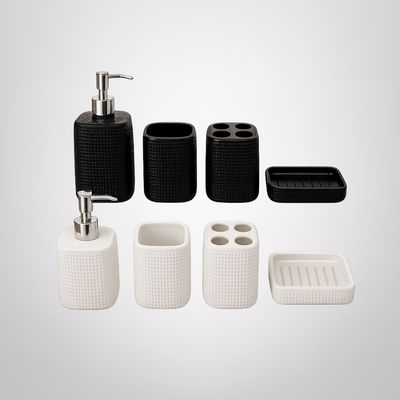 Juego de Baño de Cerámica de 4 Piezas