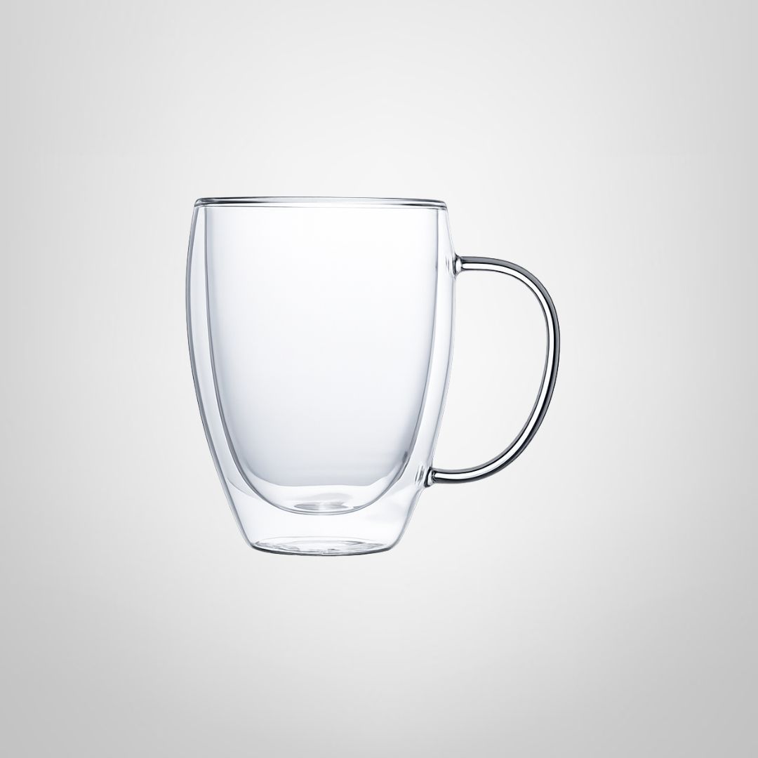 Taza de Vidrio Doble Pared 350ml